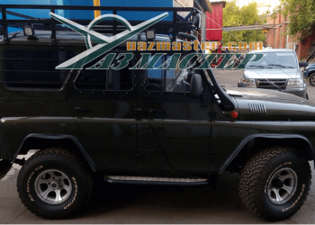 УАЗ ХАНТЕР установка багажника