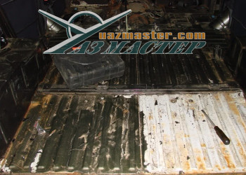 Обработка, подготовка к шумоизоляции кузова УАЗ ХАНТЕР (8)