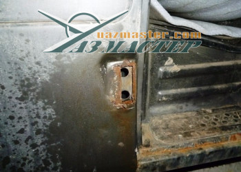 Крепление левой задней двери УАЗ ХАНТЕР чаще всего подвержена поломке