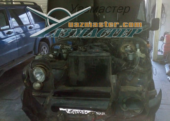 УАЗ ХАНТЕР радиатор так же под замену