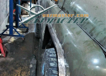 Усилитель расширителей арок установка