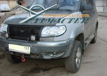 Замена передних крыльев и ремонт передка на  УАЗ ПАТРИОТ после аварии (13)