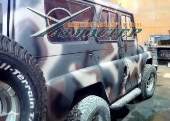 УАЗ ХАНТЕР покраска RAPTOR