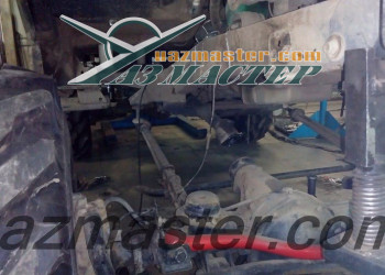 Проставки кузов-рама (100мм), Кронштейны на раме, уже срезаны, можно приступать к переносу моста. 