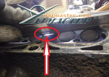 Предварительный промер ГБЦ ЗМЗ-409, правка плоскости необходима6838403