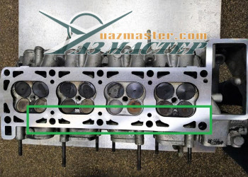 ГБЦ ЗМЗ-409 после заваривания трещин рубашки охлаждения