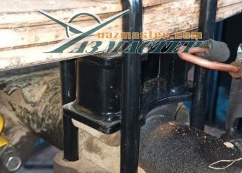 Установка проставок РИФ 65мм, рессора-мост УАЗ ХАНТЕР