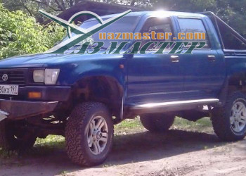 TOYOTA HILUX  бампер ARB (б/у) установили ниже штатного, лебедка COME.UP WINCH DV-9 12V 